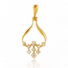PINGENTE CALICE - AB 0,12 CT - 9 Ø