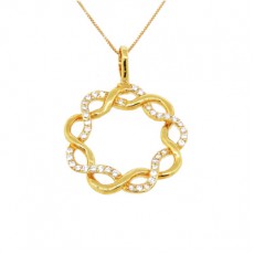 PINGENTE ESTRELAS CRUZADAS PEQ - AB 0,195 CT - 39 Ø
