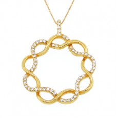 PINGENTE ESTRELAS CRUZADAS GRANDE - AB 0,342 CT 57 Ø