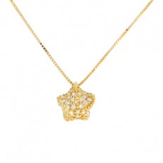 PINGENTE STAR 1 COM 0,70G OURO 18K E 0,16 CT BRILHANTE