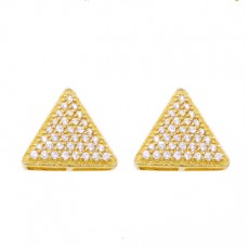 BRINCO PAVE TRIANGULAR - AB 0,50 CT - 72 Ø