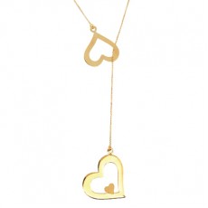 COLAR LARIAT LOVE COM 2,10G OURO 18K